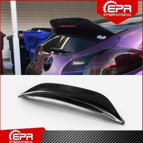 For Veloster Non-Turbo SC Type Glass Fiber Duckbill Trim FRP Roof Splitter Wing Bootlid Spoiler Lip For Veloster
