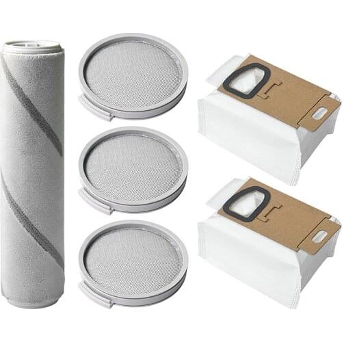 Roller Brush Filter Dust Bag for Mijia SCWXCQ01RR H6 Handheld Vacuum Cleaner Replacement Brushes Filters Spare Parts