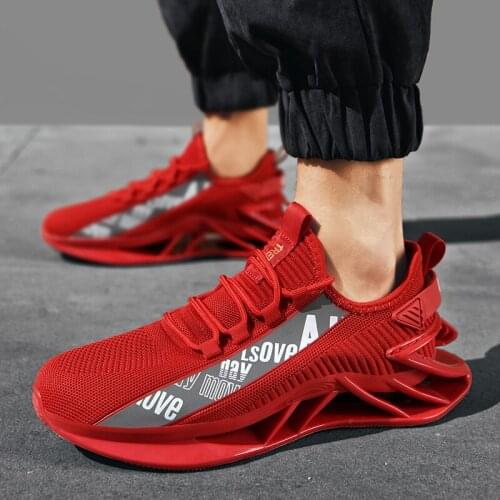 Breathable Blade Running Shoes Men Sports Shoes Lightweight Mens Shoes Large Size 46 Sneakers Men Fashion Outdoor Jogging Shoes
