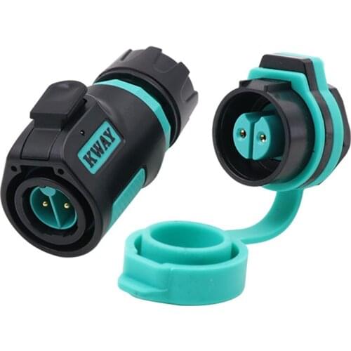 KWAY K16 Waterproof Wire Cable Aviation Connector Adapter M16 Quick Lock 2 3 4 5 7 8 9 Pin Industrial Power Electric Solar Panel