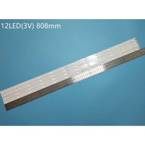 New 4 PCS 12LED 808mm LED backlight strip for LE40B3000 LED40ME1000 LED40D12-ZC14-04 A B LED40D12-03(B) A