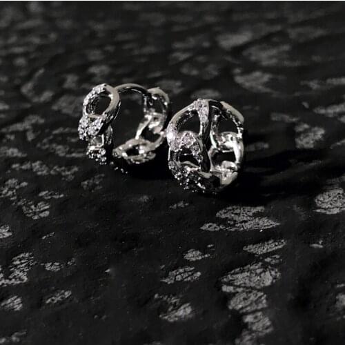 S925 sterling silver new interlocking earrings female fashion personality simple small earrings French luxury style