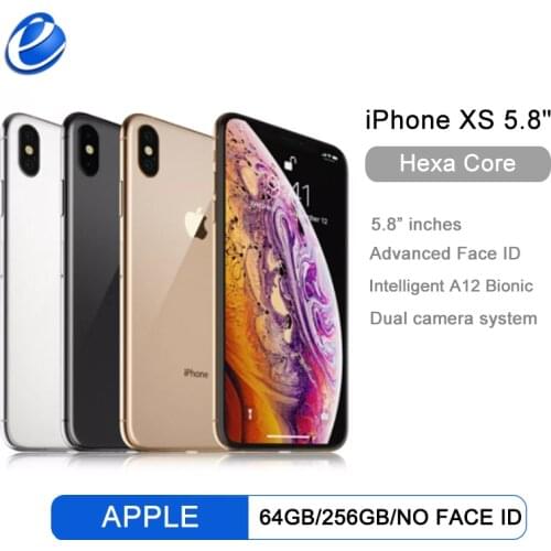 Original Apple iPhone XS 5.8" RAM 4GB ROM 64GB/256GB Smartphone Hexa Core IOS A12 Bionic NFC LTE 4G Cell Phone