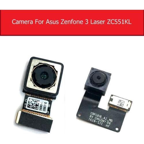 Front & rear main camera for Asus Zenfone 3 Laser ZC551KL front back camera with flex cable replacement parts