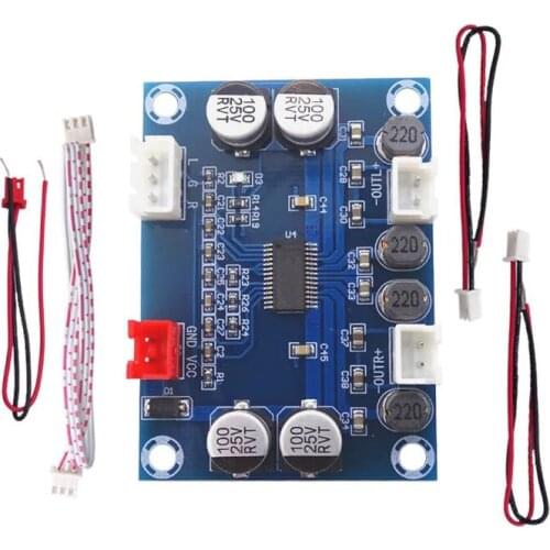 30W*2 Digital Power Amplifier Board 30W+30W Voice Audio Module Full Connector Design Digital Board XH-A234