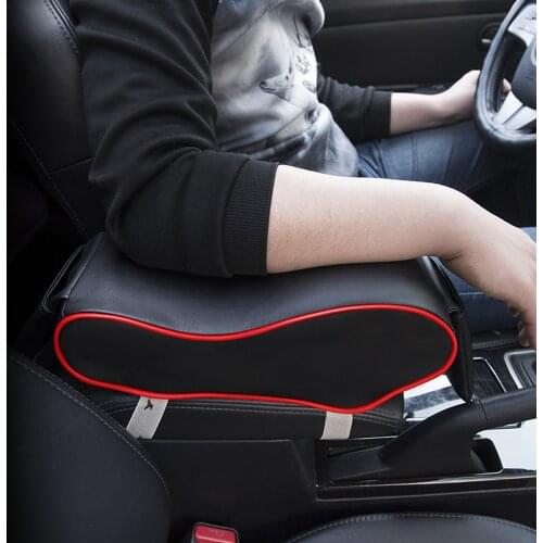 High Quality PU Leather Car Armrest Pad Universal Drive Safety Protective Car Seat Cover Car Center Console Box Leather Cushion