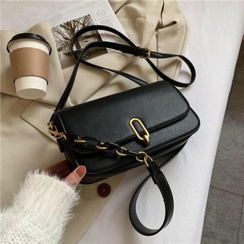 Fashion Trendy Shoulder Crossbody Bags for Women 2021 Solid Color Designer Flap HandBag Ladies Small Square Bags Sac A Main