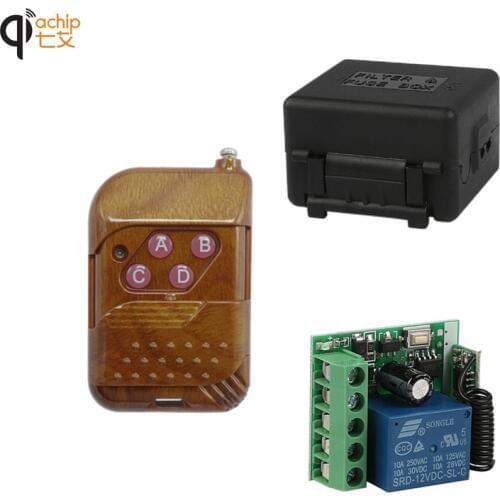 433Mhz Universal Wireless RF Remote Control Switch DC 12V 10A 1CH relay Receiver Module and 433 Mhz Remote Controls With battery