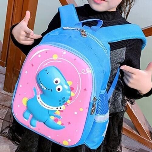 Waterproof nylon cartoon anti lost shoulder burden reduction students school bags children bag travel backpack child schoolbag