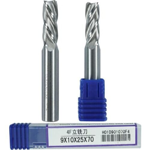 High-Speed Steel Ultra-Hard White Steel Milling Cutter End Cutter for CNC Machining Milling Machine Accessories Tool