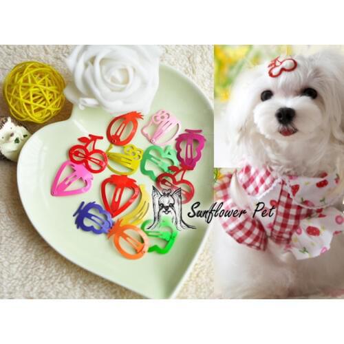 Child pet fruit clip pet hair accessory hairpin 100pcs/lot