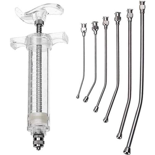 1PC Professional Parrot Feeding Syringe with Curved Gavage Tubes