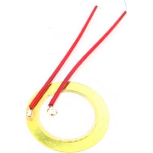 10PCS 20mm Piezo Elements Sounder Sensor Trigger Drum Disc 6.5KHZ + wire copper