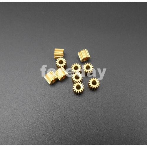10PCS X 14T2A Brass Gear 0.3 Modulus 14 Teeth T=14 Aperture = 2mm ( Tight Fit ) DIY Accessories 0.3M 14T 10PCS/LOT *FD044X10