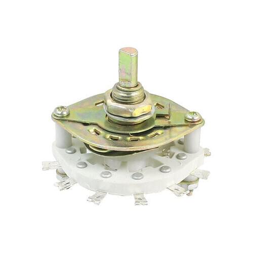 1P7T 1 Pole 7 Position One Deck 8 Pins Band Channael Rotary Switch