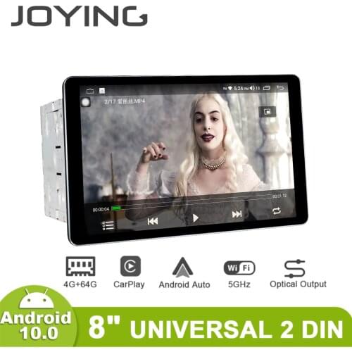 JOYING 8 Inch 2Din Android 10 Car Radio Stereo DVD MP4 Player Head Unit Universal Multimedia IPS 1280*800 6GB RAM 128GB Carplay