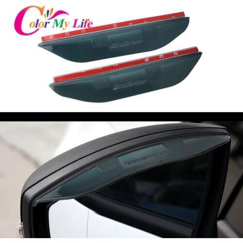 Car Side Rear View Wing Mirror Rain Guard Sun Eyebrow Shield Rainproof Shade Cover for Ford Ecosport 2012 - 2019 Accessories