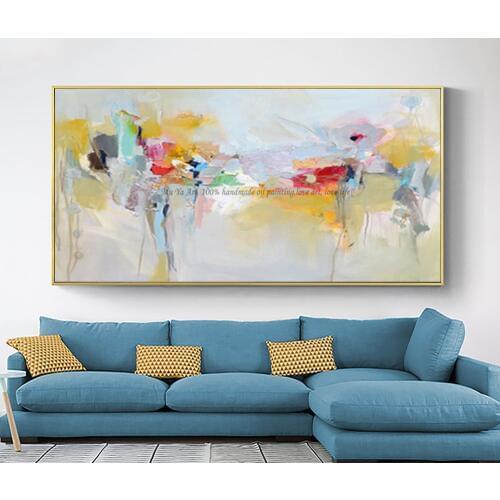 Large canvas wall art acrylic painting modern paintings wall painting hand painted canvas oil painting wall pictures for bedroom