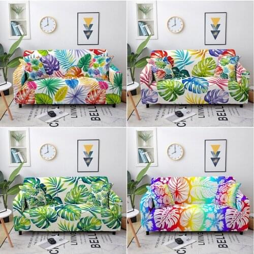 Tropical Sofa Cover Stretch Furniture Covers Elastic Sofa Covers For living Room Copridivano Slipcover for Armchairs Couch Cover