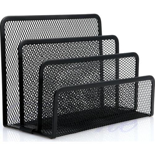 Black Document Desk accessories Mesh Letter Sorter Mail Tray Office File Organiser Business Drop ship Dropshipping