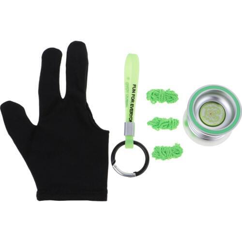 Cool BEBOO YoYo Alloy 1-5A String Trick Aluminum Alloy Fluorescent YoYo Ball KK Bearing Toy Kit for Kids Adult Game Toys Gift