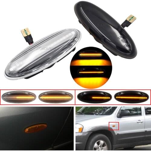 For Mazda 323 Premacy MX-6 Tribute Protege B2500 Pick up Astina Lantis Sequential Blinker LED Lamp Side Marker Light B01W-51-120