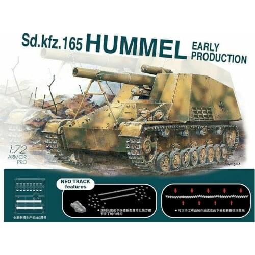 DRAGON 7627 1/72 Sd.Kfz.165 Hummel Early Production w/Neo Track - Scale Model Kit