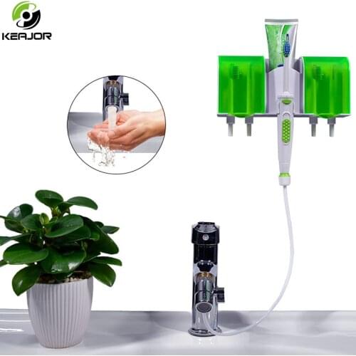 Oral Irrigator for Teeth Cleaning Faucet Dental Water Flosser Toothbrush Washing Device Water Thread Jet Nozzle Tooth Cleaner