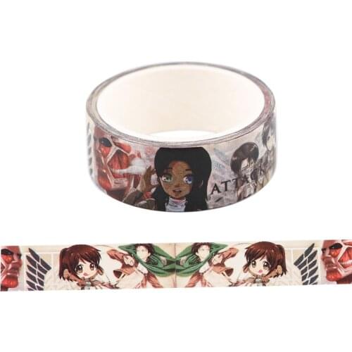 BH1581 Blinghero Funny Anime 15mmX5m Cartoon Tape Stickers DIY Adhesive Tapes Funny Stationery Tapes Decal Masking Tape