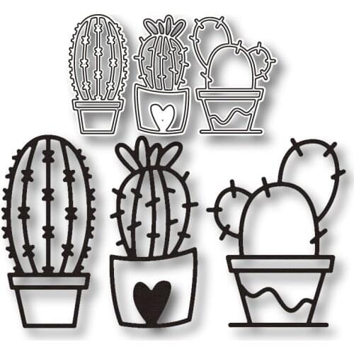 2021 new Flower cactus metal cutting dies cut die mold decoration Scrapbook paper craft knife mould blade punch stencils dies