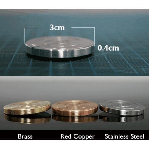 Pocket Sized Spinning Toy Kinetic Desk Toy Relieve Stress Spinner Adult Toys Gift Fidget Spinner Brass, Stainless Steel