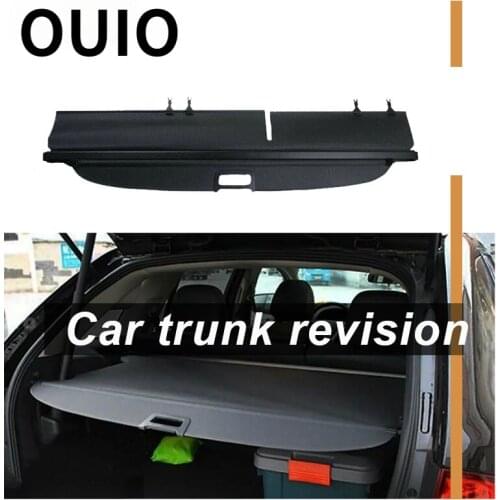 OUIO 1Set Car Rear Trunk Cargo Cover For Ford Edge 2011 2012 2013 2014 Car-styling Black Security Shield Shade Auto accessories