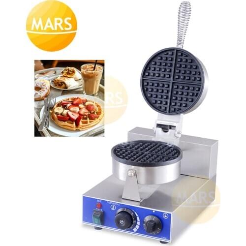 Commercial Mini Waffle Maker Bubble Egg Cake Oven Breakfast Waffle Machine Non-stick Puff Cake Waffle Iron Baking Equipment