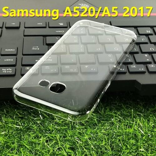 For Samsung Galaxy A5 2017/A520F Case Crystal Hard PC Full Cover Clear Camera Protect Back Shell