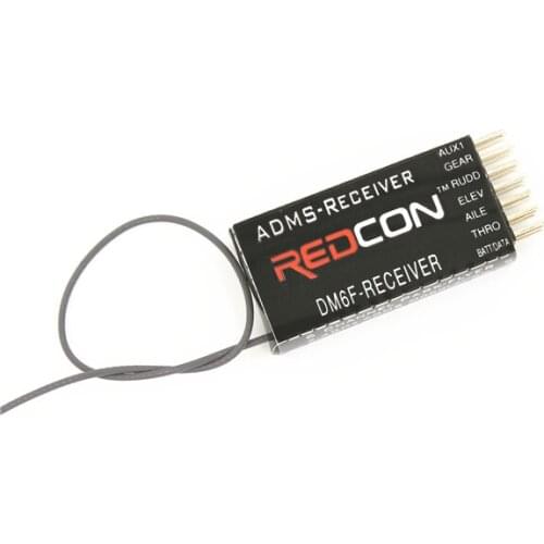 REDCON DM6F 6CH 2.4G JR DM-SS Receiver compatible with JR XG6, XG8