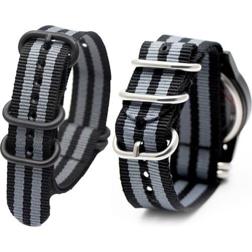 Sport Style High Quality Watchband For Braided Strap Nylon Replacement Band For Men And Women 18mm 20mm 22mm 24mm