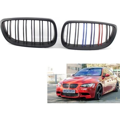 Dual Slat M Kidney Grill Grille for BMW E92 E93 3 Series Coupe Cabriolet 06-10