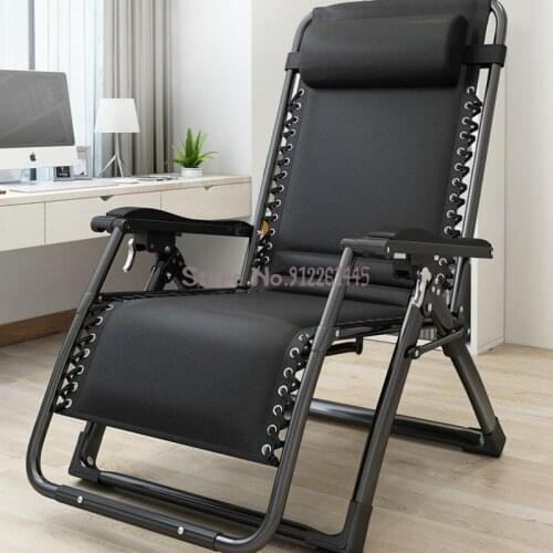 Recliner Folding Lunch Break Office Siesta Lazy Backrest Bed Portable Home Couch Beach Leisure Chair
