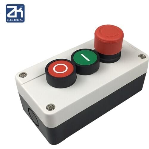 Three-position emergency stop button control box Waterproof switch box Elevator start star button