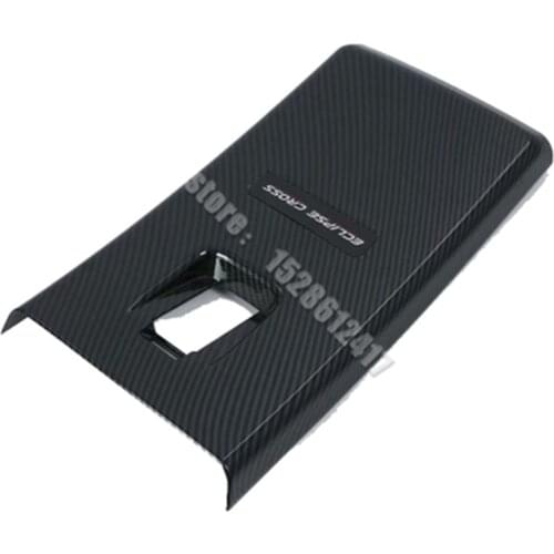 ABS Carbon fiber pattern Outlet vent decoration behind the fuel tank cap for Mitsubishi Eclipse Cross 2018-2021 Car styling