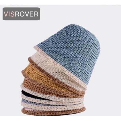 VISROVER 7 colorways Summer Bucket Cap For Women Three Section Spring fish hat outdoor sport Autumn ladies hat gift wholesales