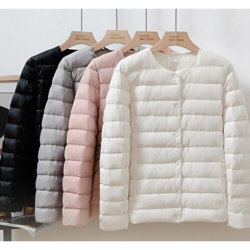 SEDUTMO Winter Plus Size 4XL Down Coat Women Ultra Light Thin Short Jackets Autumn Casual Slim Basic Coat ED1193