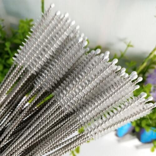 1000pcs 170mm 200mm 240mm Straw Cleaning Brush Stainless Steel Wash Drinking Pipe Straw Brushes Brush Cleaner Free Shipping