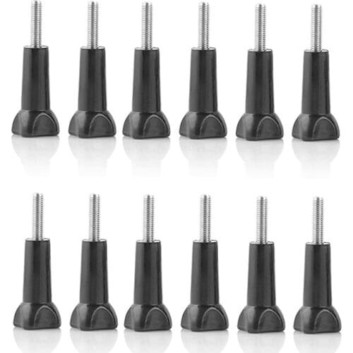 12pcs Go Pro accessories Long Stainless Knob Bolt Nut Screw for GoPro Hero 4 3+ 3 2 1 SJ4000 SJ5000 SJCAM Xiaomi Yi sport camera