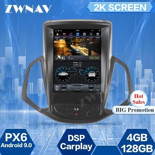 128GB Tesla Screen For Ford Ecosport 2013 2014 2015 2016 2017 2018 Android 9 Car Multimedia Player GPS Navi Radio Stereo Unit BT