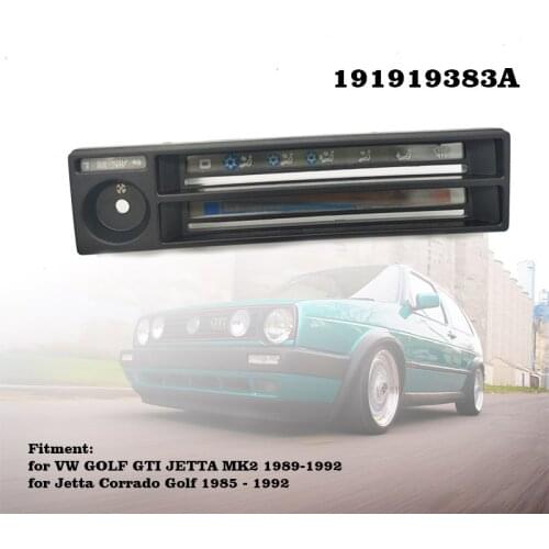 191919383A fast shipping Central A/C Heater Control bezel panel/Climate Control bezel panel FOR VW GOLF GTI JETTA MK2 1983-1992