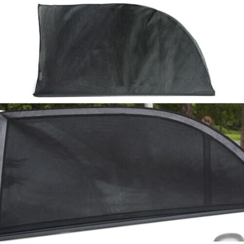 2PCS Car Auto-Sun Shade Covers Rear Side Window UV Protection Block Mesh Portable Shade Sails Car Shade Nets