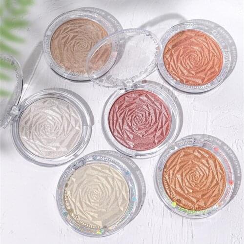 6 Colors Make-up Diamond Highlighter Face Contour Shimmer Blush Trim Disc Powder Highlight Cosmetic