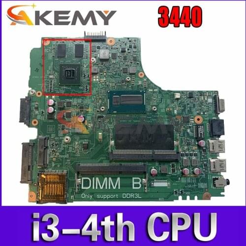 Akemy I3-4030U FOR Dell Latitude 3440 Laptop Motherboard DL340-HSW 13221-1 PWB:WVPHP REV:A00 CN-0DVPJ6 DVPJ6 Mainboard NOTEBOOK
