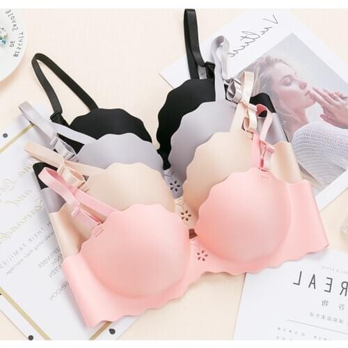 Seamless Sexy Bras Women Push Up Bra One-piece Wire Free Lingerie 3/4 Cup Female Bralette Comfort Underwear Girl Brassiere